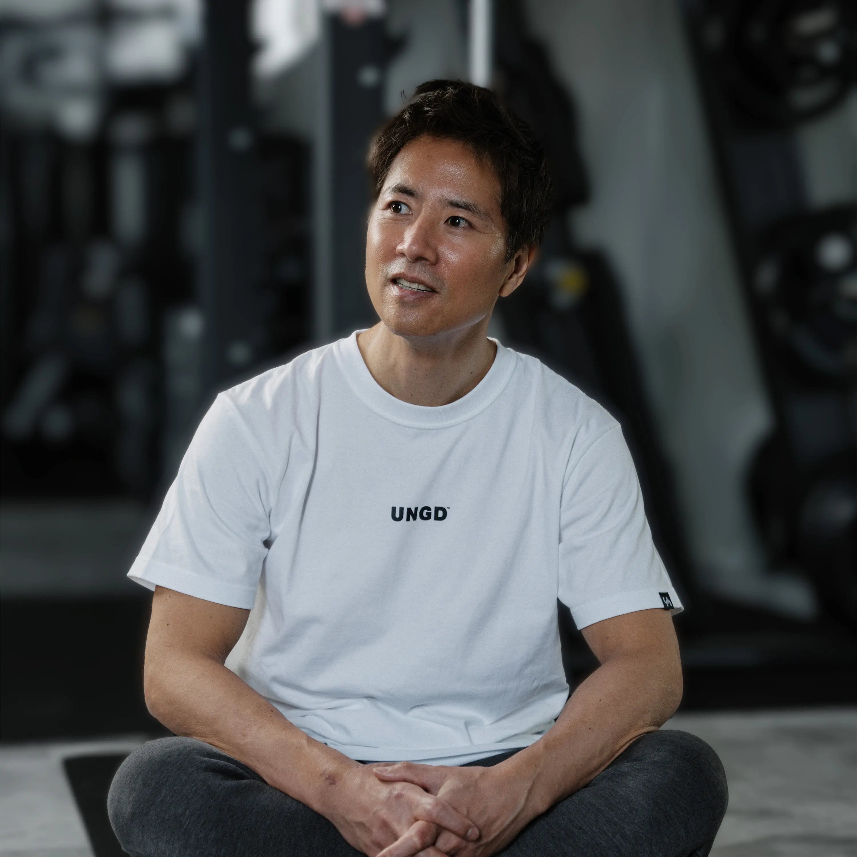UNGE HEAVY－T WHITE（black logo）COTTON100